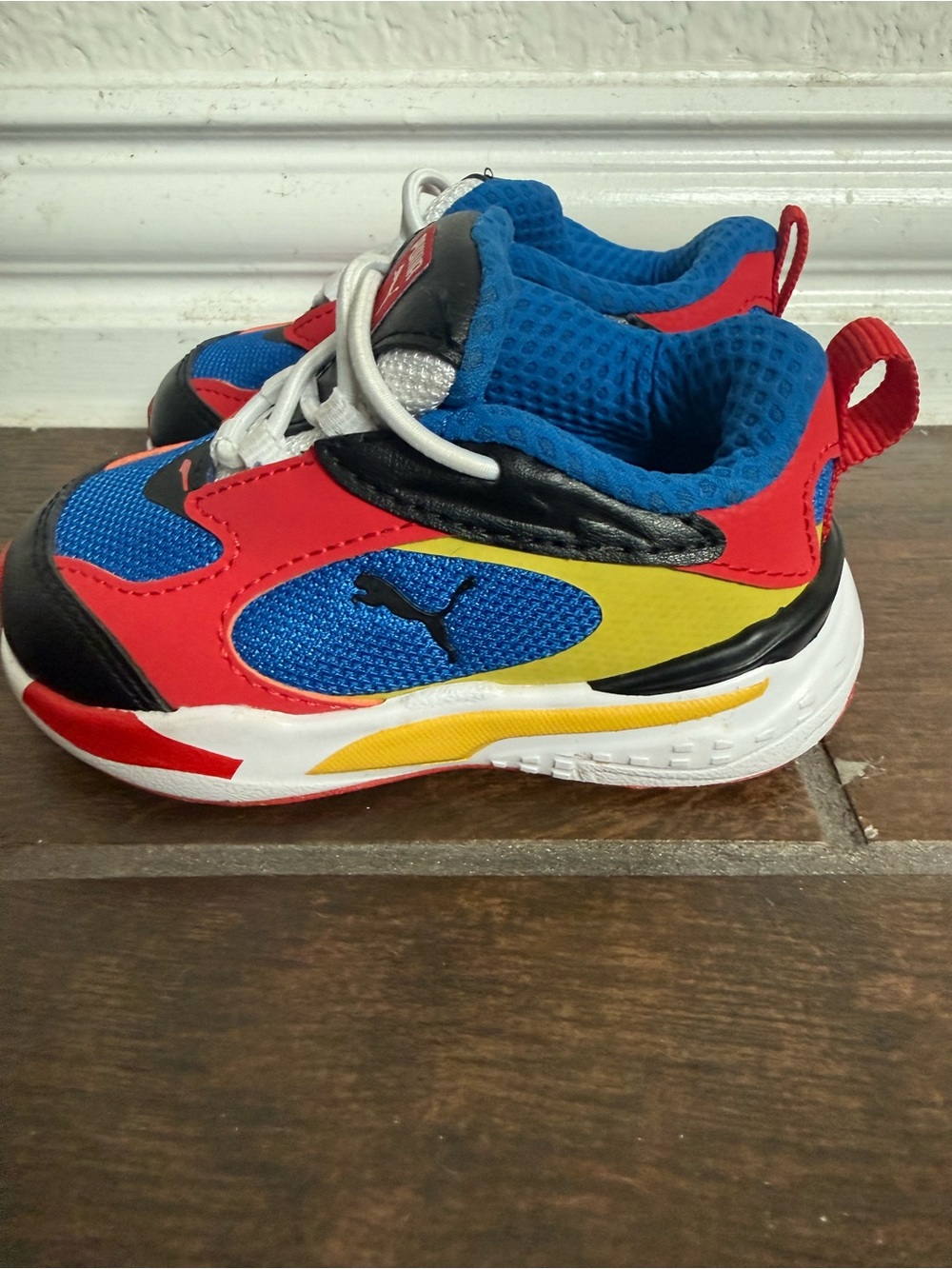 🆕 Puma Kids' Multicolor Athletic Sneakers - Blue/Red